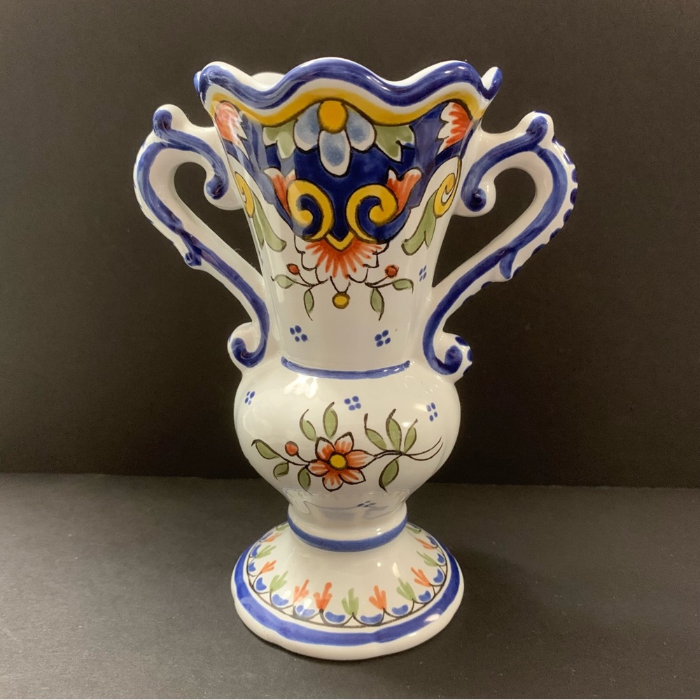 Rouen French Hand made vase small